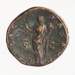 Coin - Sestertius, Emperor Hadrian, Ancient Roman Empire, 134-138 AD