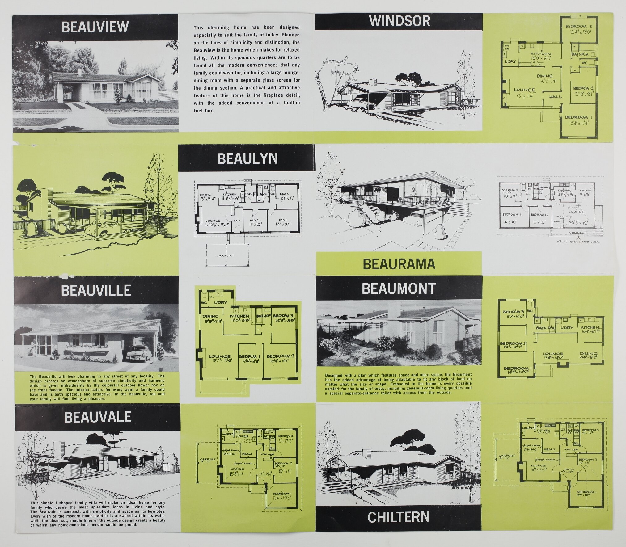 Av Jennings House Plans 1960s