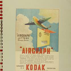 Scrapbook - Kodak Australasia Pty Ltd, Advertising Clippings, 'War-Time Colour Advertisements', Abbotsford