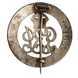 WWI Badge - Services Rendered, Australia, circa 1919