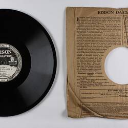 Disc Recording - Edison, Double-Sided, 'Vision Vénitienne' & 'Comme se canta a Napule', 1920-29