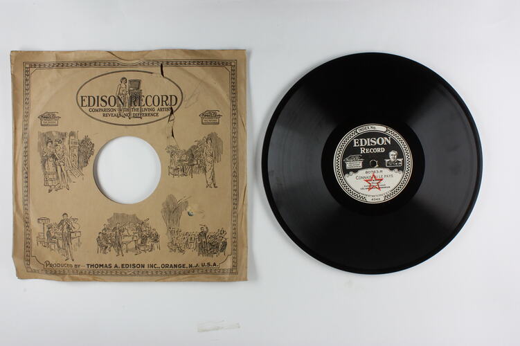 Disc Recording - Edison, Double-Sided, 'Ah! Mon Fernand' & 'Connais - Tu Le Pays', 1919-29