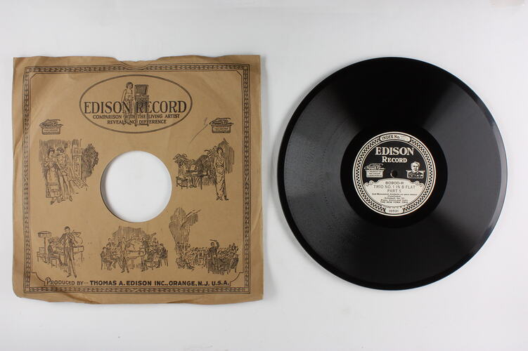 Disc Recording - Edison, Double-Sided, 'Trio No. 1 In B Flat Part 5' and 'Trio No. 1 In B Flat Part 6', 1928-1929