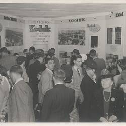 Photograph - Kodak Australasia Pty Ltd, Crowd in Exhibition Stand, Royal Easter Show, Sydney, 1948