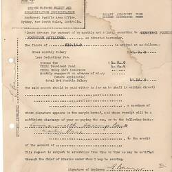 Personal Record - Esma Banner, Australia, United Nations Relief and Rehabilitation Administration, 28 Jun 1945