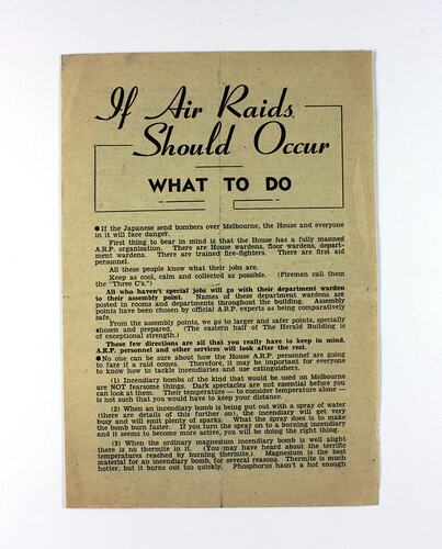 Pamphlet cover with text only