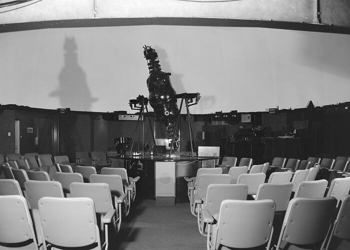 Telescope at H.V. McKay Planetarium, Melbourne, c. 1969