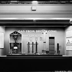 Glass Negative - Lurgi Gas Plant Display, Museum of Applied Science (Science Museum), Melbourne, 1955