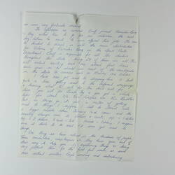 Letter - Sheila & Geoff Snook, Australia to Family, England, 8 Jan 1966