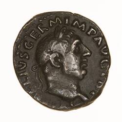 Coin - Denarius, Emperor Vitellius, Ancient Roman Empire, 69 AD - Obverse