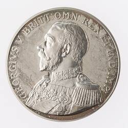 Medal - Naval General Service Medal 1915-1962, King George V 1st Issue, Specimen, Great Britain, 1915 - Obverse