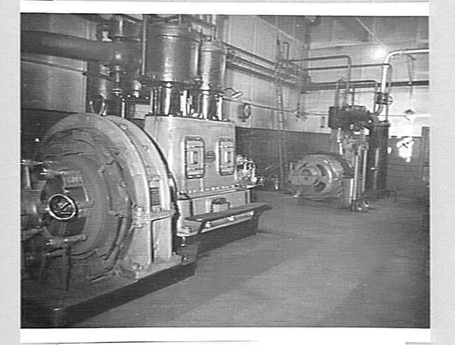 Photograph - H.V McKay Massey Harris, Compressor Room, Sunshine, Victoria, Jun 1948