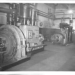 Copy Negative - H.V McKay Massey Harris, Compressor Room, Sunshine, Victoria, Jun 1948