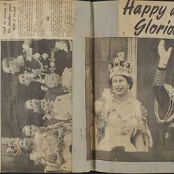 Scrapbook - Queen Elizabeth Coronation, Lucy Hathaway, 1953
