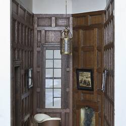 Dolls' House - F.A. Clemons, 'Pendle Hall', 1940s, Room 15, Bathroom, Furnished