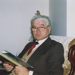 Photograph - Beco Bilic in His Home, Noble Park, Victoria, 2001