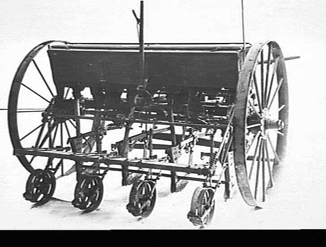 M-H DRILL CONVERTED FOR BEET SOWING: 1934