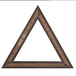 Cribbage Board - Triangular, circa 1930-1939