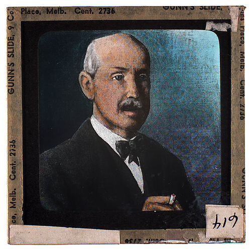 Lantern Slide - Universal Opportunity League, Male Portrait