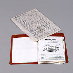 Leaflets - Matmaking Machines Specifications & Instructions, circa 1950s-1980s