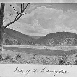 Photograph - 'Valley of the Lerderderg River', by A.J. Campbell, Lerderderg Gorge, Victoria, 1895