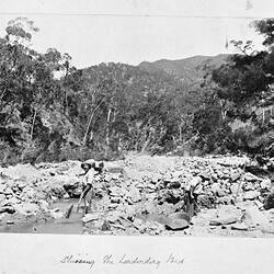Photograph - by A.J. Campbell, Lerderderg Gorge, Victoria, circa 1890
