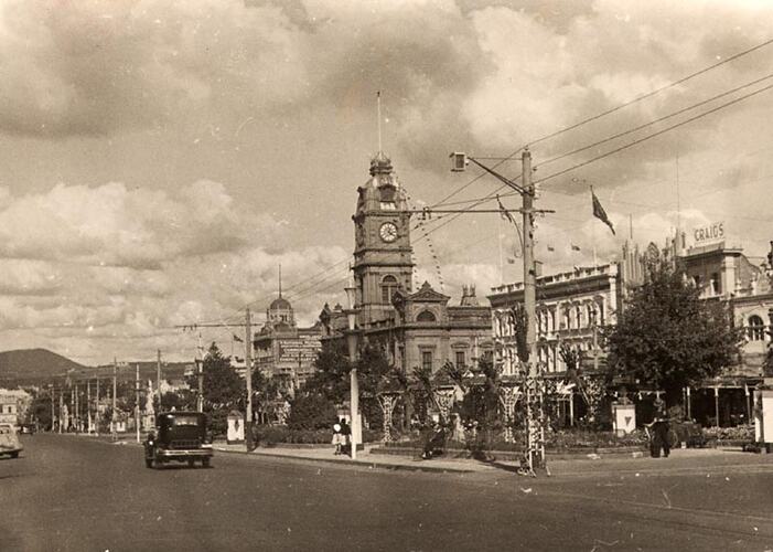 Photograph - Street Scene, Ballarat, 1939
