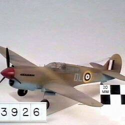 Aeroplane Model - Curtiss P-40E Kittyhawk