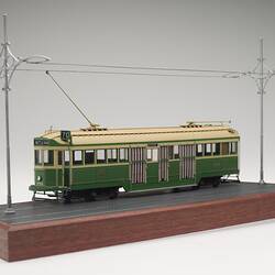 Electric Tram Model - MMTB, W2-class, Double-Bogie Car, No.454, Melbourne, Victoria, 1927