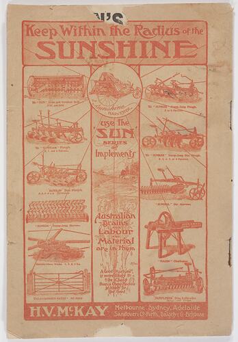 Booklet - 'The Peril of Melbourne', Victorian Land Settlement Division, Immigration League of Australia, 1907