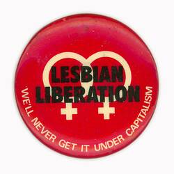 Badge - Lesbian Liberation, 1980s-1990s