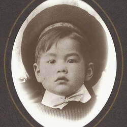 Digital Image - Leo Takeshi Hasegawa as a Child, Son of Setsutaro Hasegawa, Circa 1910