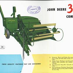 John Deere 30 Combine