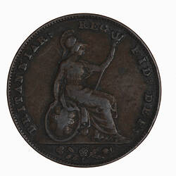 Coin - Farthing, Queen Victoria, Great Britain, 1842 (Reverse)