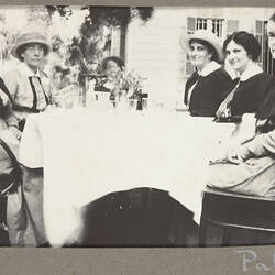Digital Image - World War I, Six Women Seated at Table, Egypt, 1915-1917