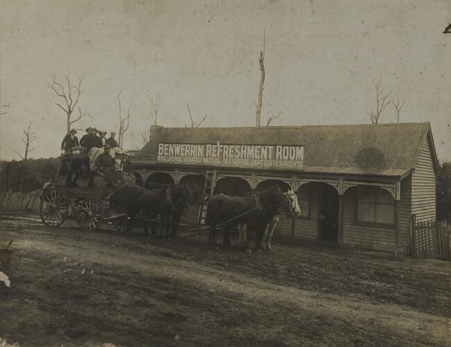 Photograph - Stage Coach with Passengers, Lorne, Victoria, 1900-1920