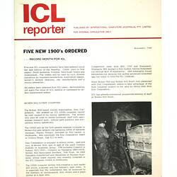 Publication - 'ICL Reporter', Sep 1968