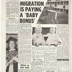 Newsletter - The Good Neighbour, Department of Immigration, No 54, Jul 1958