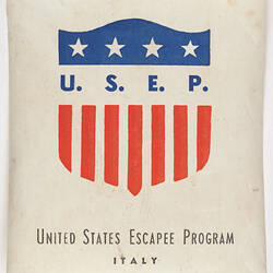 Baggage Label - United States Escapee Program, Italy, circa 1950s