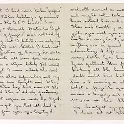 Letter - Irvine to Telford, Phar Lap's Death, 1932