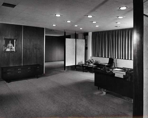 Photograph - Kodak Australasia Pty Ltd, Entrance to Board Room in Building 8, Head Office & Sales & Marketing, Kodak Factory, Coburg, 1964