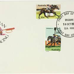 First Day Cover - Brian Clinton, Australian Horse Racing, 18 Oct 1978