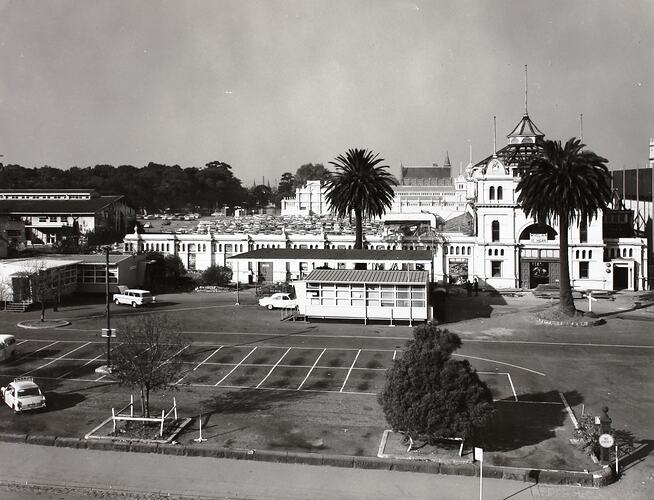 Photograph - Roof Removal of Northern Section of Western Annexe, Exhibition Building, Melbourne, 1967