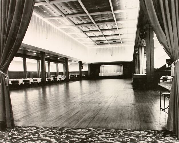 Photograph - Interior of Royale Ballroom, Exhibition Building, Melbourne, 1979