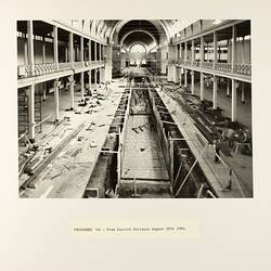 Photograph - Programme '84, Timber Floor Replacement in the Great Hall, Royal Exhibition Buildings, 29 Aug 1984
