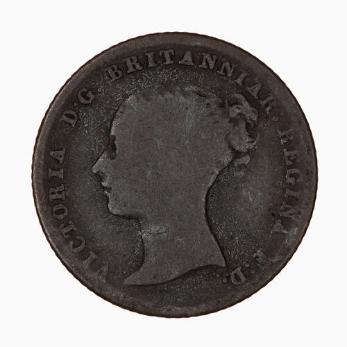 Coin - Groat, Queen Victoria, Great Britain, 1841 (Obverse)