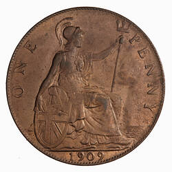 Coin - Penny, Edward VII, Great Britain, 1909 (Reverse)