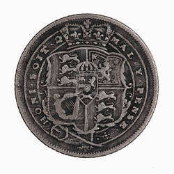Coin - Sixpence, George III, Great Britain, 1816 (Reverse)