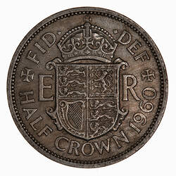 Coin - Halfcrown, Elizabeth II, Great Britain, 1960 (Reverse)