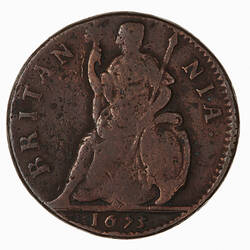 Coin - Farthing, Charles II, Great Britain, 1673 (Reverse)